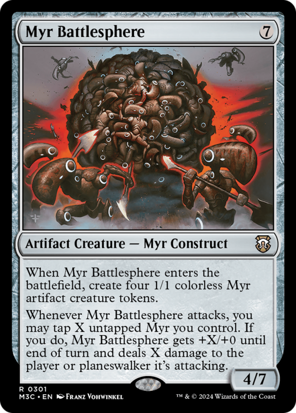 Myr Battlesphere (Ripple Foil) [Modern Horizons 3 Commander] Online