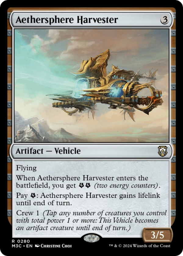 Aethersphere Harvester (Ripple Foil) [Modern Horizons 3 Commander] For Cheap