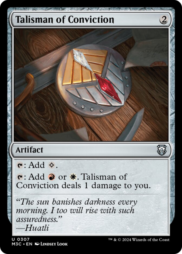 Talisman of Conviction (Ripple Foil) [Modern Horizons 3 Commander] For Sale