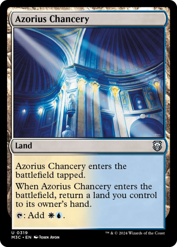 Azorius Chancery (Ripple Foil) [Modern Horizons 3 Commander] Cheap