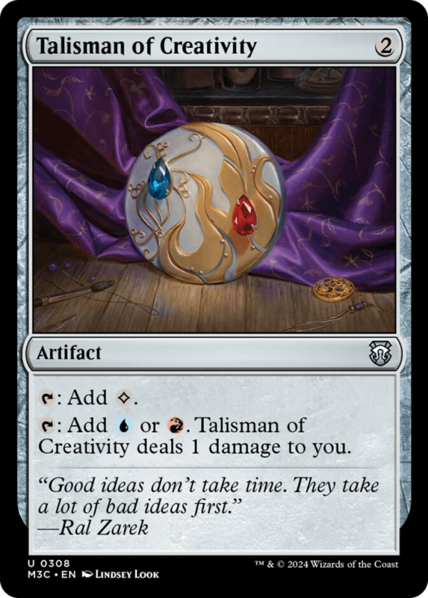 Talisman of Creativity (Ripple Foil) [Modern Horizons 3 Commander] on Sale