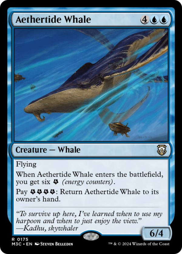 Aethertide Whale (Ripple Foil) [Modern Horizons 3 Commander] Online Hot Sale